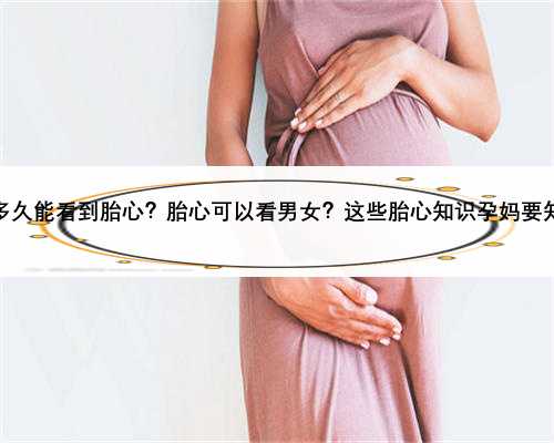 怀孕多久能看到胎心？胎心可以看男女？这些胎心知识孕妈要知道！
