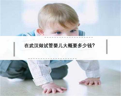 在武汉做试管婴儿大概要多少钱？